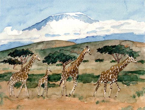 Giraffes of the Serengeti